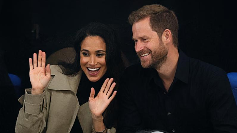 Meghan Markle e o príncipe Harry durante viagem para a Austrália — Foto: Getty