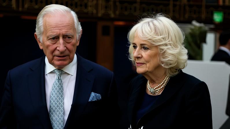 O rei Charles III e a rainha Camilla em visita ao British Museum em 21 de abril de 2026.