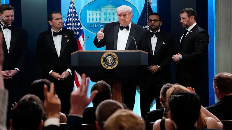 President Trump Makes a Statement From White House After Possible Shooting At WHCA Dinner