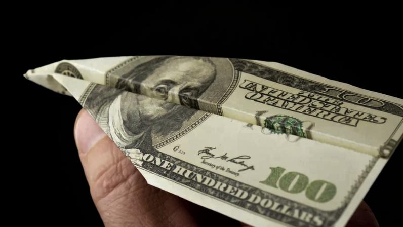 Avião de dólar — Foto: Getty Images