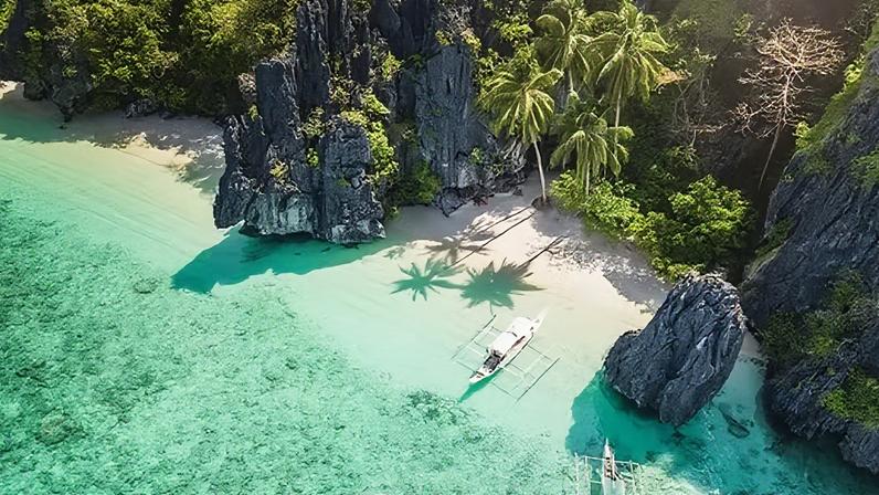Entalula Beach, nas Filipinas — Foto: Getty Images