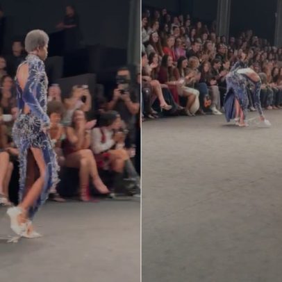 Rio Fashion Week: modelo é ovacionada após imprevisto com sandália