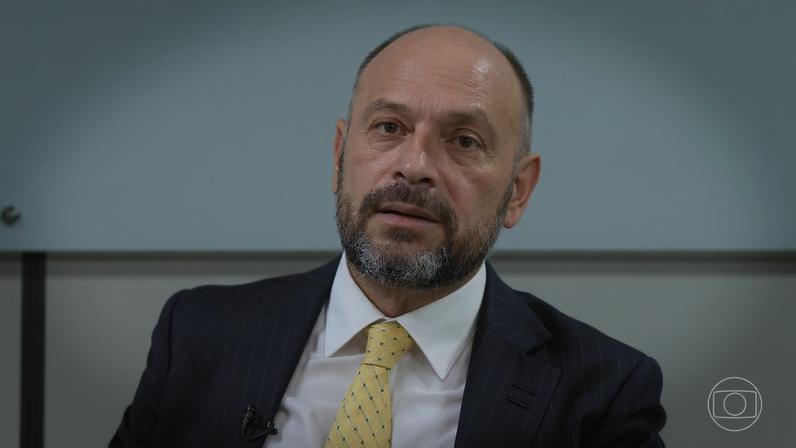 Novo presidente do INSS, Gilberto Waller Júnior — Foto: Jornal Nacional/ Reprodução