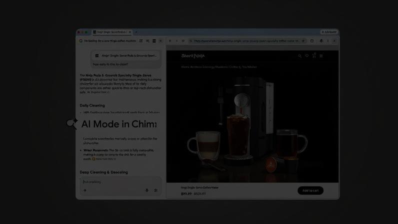 Google Chrome's new AI Mode