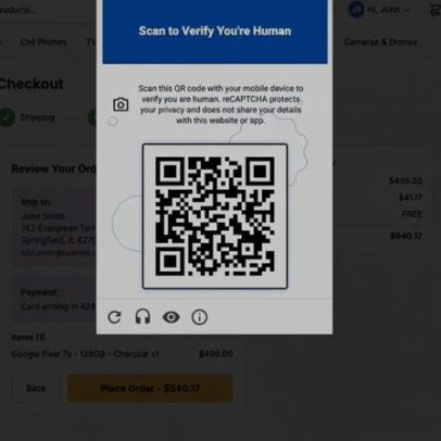 ReCaptcha terá QR Code para checar se é humano