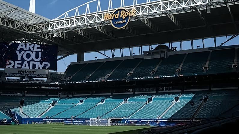 Estádio Hard Rock, localizado em Miami, na Flórida, nos Estados Unidos