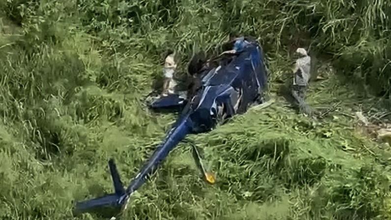 Os bombeiros identificaram derramamento de combustível e adotaram procedimentos operacionais para reduzir riscos