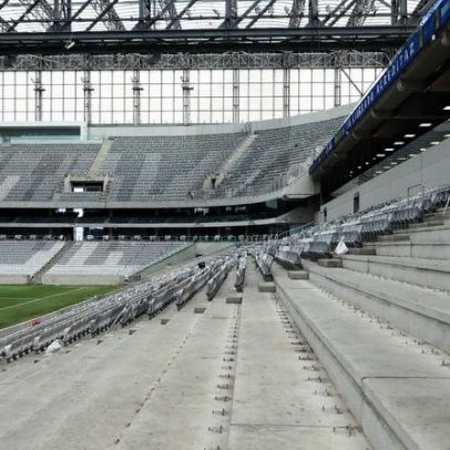 Athletico inicia obras da arquibancada retrátil da Arena da Baixada