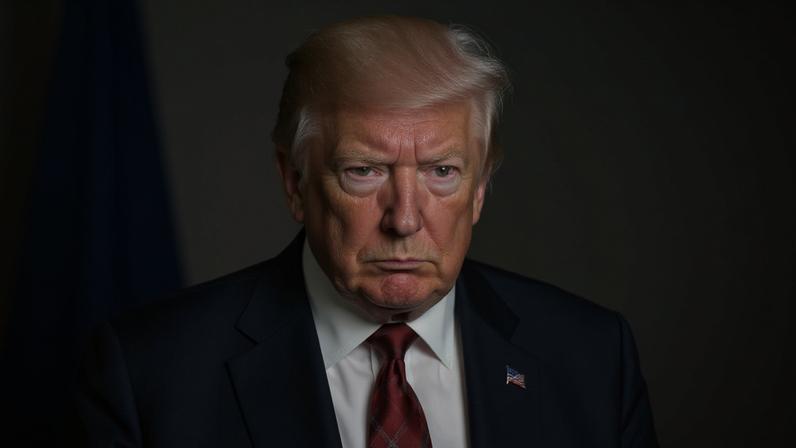 Edição limitada de passaportes com a imagem do presidente Donald Trump.