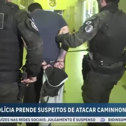 Polícia prende suspeitos de atacar caminhoneiros na marginal Tietê