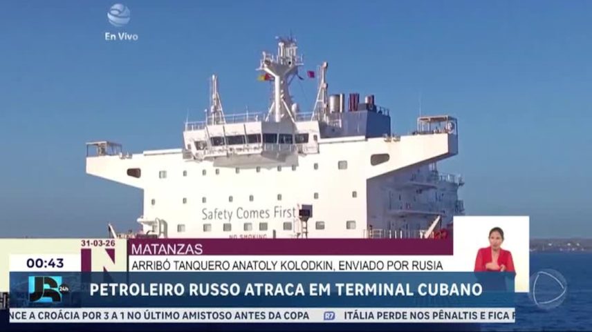 Petroleiro russo chega a Cuba com carga para energia e hospitais