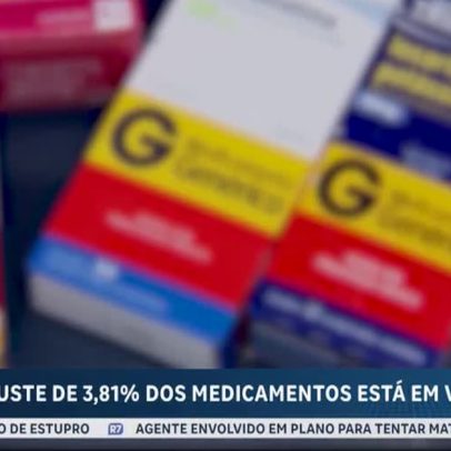Reajuste de até 3,81% em medicamentos já está em vigor