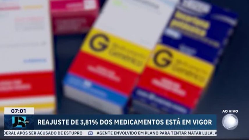 Reajuste de até 3,81% dos medicamentos já está em vigor