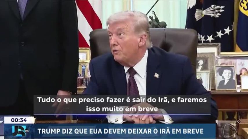 Trump afirma que tropas dos EUA devem deixar o Irã em breve