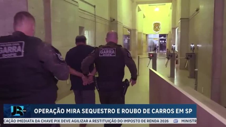 Polícia faz operação contra sequestro de motoristas e roubo de veículos em São Paulo