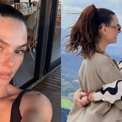 Isis Valverde celebra cura do câncer da mãe em viagem ao interior de Minas