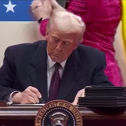 Trump acompanha audiência sobre cidadania por nascimento nos EUA