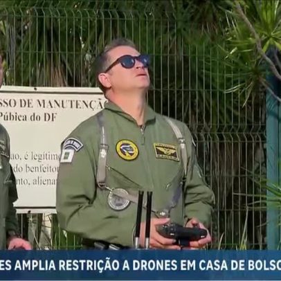 Moraes amplia área de restrição a drones na residência de Bolsonaro