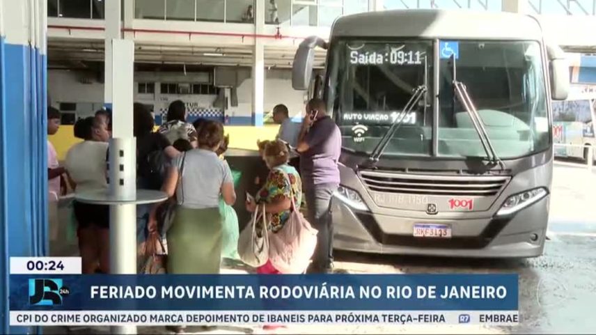 RJ: feriadão movimenta rodoviária com mais de 184 mil passageiros