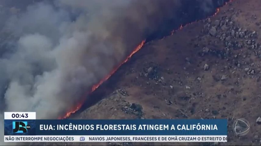 EUA: incêndios florestais forçam evacuação no sul da Califórnia
