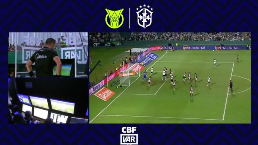 Golaço de Serna pelo Fluminense é anulado pelo VAR por falta