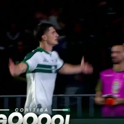 Tiago marca após assistência de Josué em jogada de Ronier pelo Coritiba