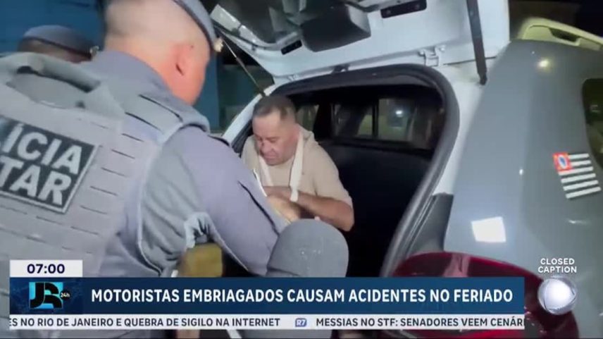 Feriado tem mortes e acidentes graves causados por motoristas embriagados em SP