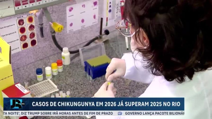Casos de chikungunya em 2026 já superam 2025 no Rio de Janeiro