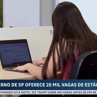 Governo de São Paulo oferece 20 mil vagas de estágio para ensino médio