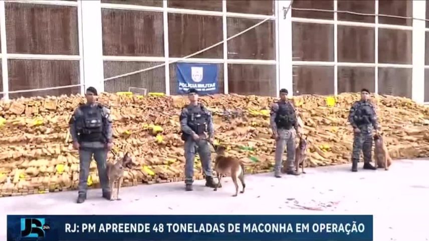 Polícia Militar apreende 48 toneladas de maconha em operação no Rio de Janeiro