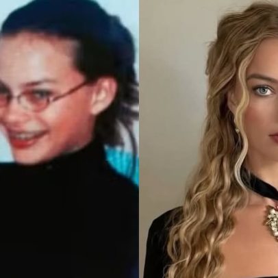 Margot Robbie revela foto aos 13 anos com visual nerd