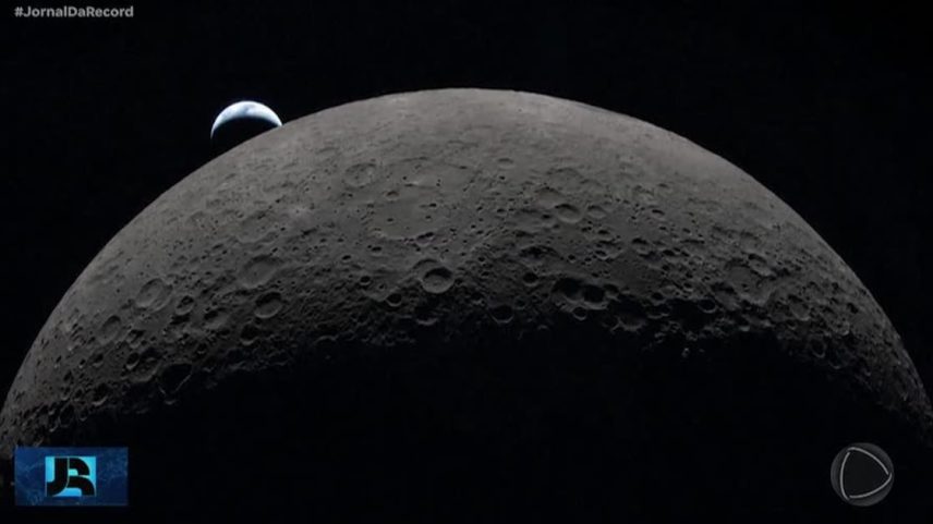 Nasa divulga primeiras imagens do sobrevoo do lado oculto da Lua