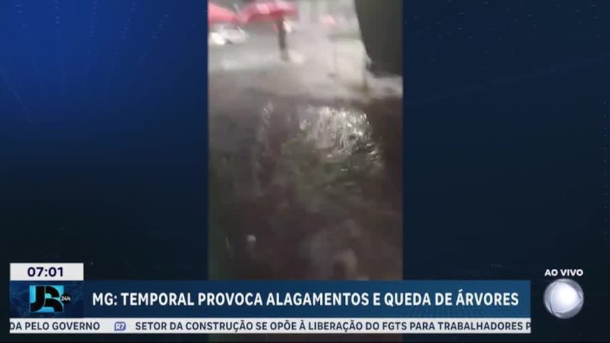 Chuva provoca transtornos em Belo Horizonte e pode voltar a atingir capital mineira nesta quinta (9)