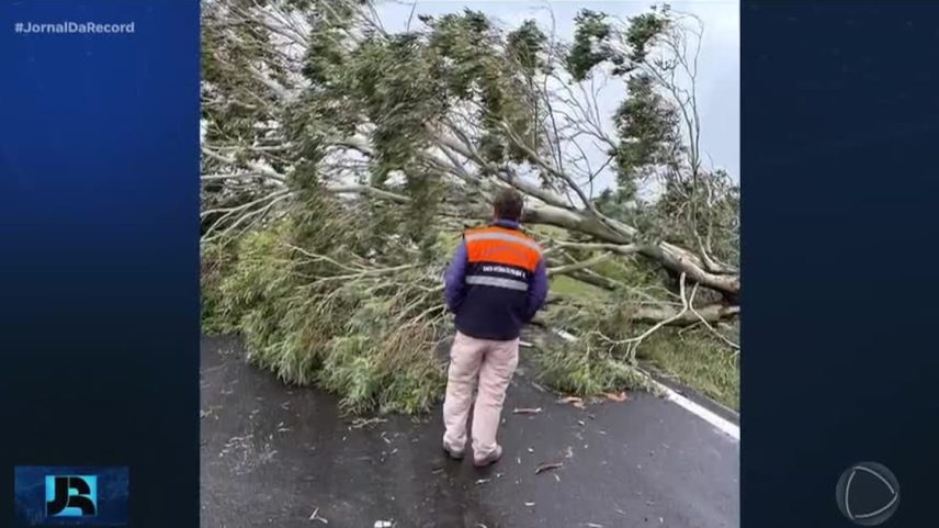 Ciclone extratropical que avança pelo RS causa estragos e prejuízo