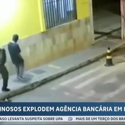 Explosão em banco em MG resulta em presos e menor apreendido