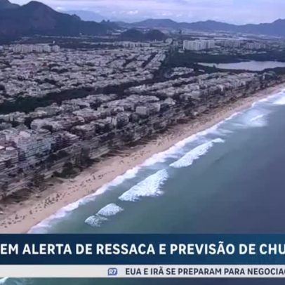 Rio de Janeiro tem alerta de ressaca e chuva prevista para o fim de semana