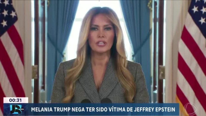 Melania Trump nega relação com Epstein e pede audiência no Congresso