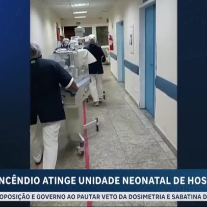Incêndio atinge ala neonatal de hospital municipal no Rio de Janeiro