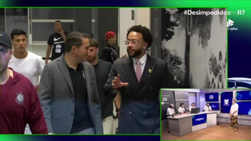 Memphis chama atenção na Neo Química Arena com estilo empresário