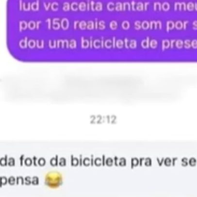Fã convida Ludmilla para cantar em aniversário por R$150 e uma bicicleta