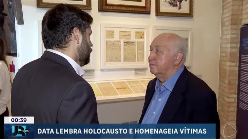 Cerimônia em SP homenageia sobreviventes do Holocausto e alerta contra antissemitismo