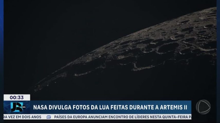 NASA divulga novas imagens do polo sul da Lua para missão Artemis II