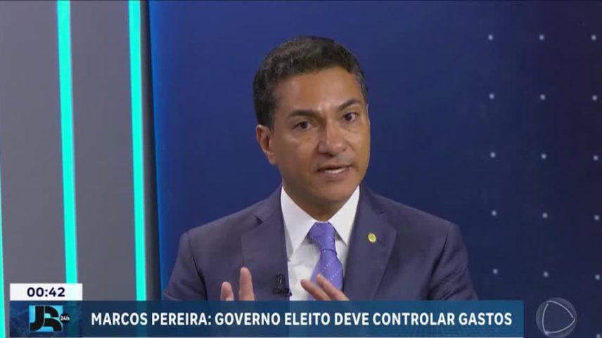 Marcos Pereira defende controle de gastos como prioridade do próximo governo