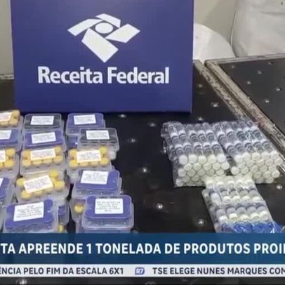 Receita apreende tonelada de produtos ilegais para emagrecimento em Viracopos