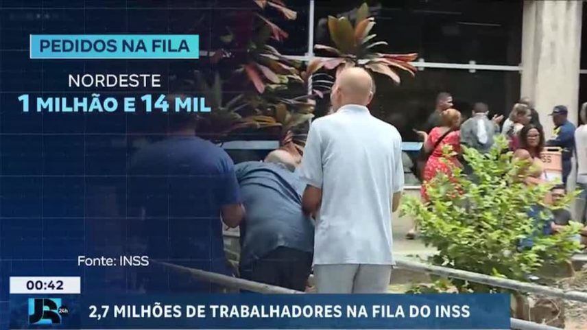 Fila do INSS cresce e atinge quase 3 milhões de brasileiros