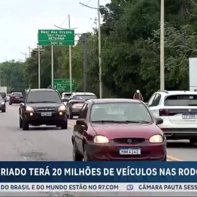 Feriado terá 20 milhões de veículos nas rodovias paulistas