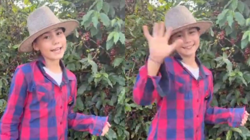 Bia é parte da terceira geração de cafeicultores no sul de Minas Gerais