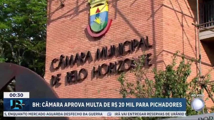 Câmara de BH aprova projeto que endurece multas por pichação
