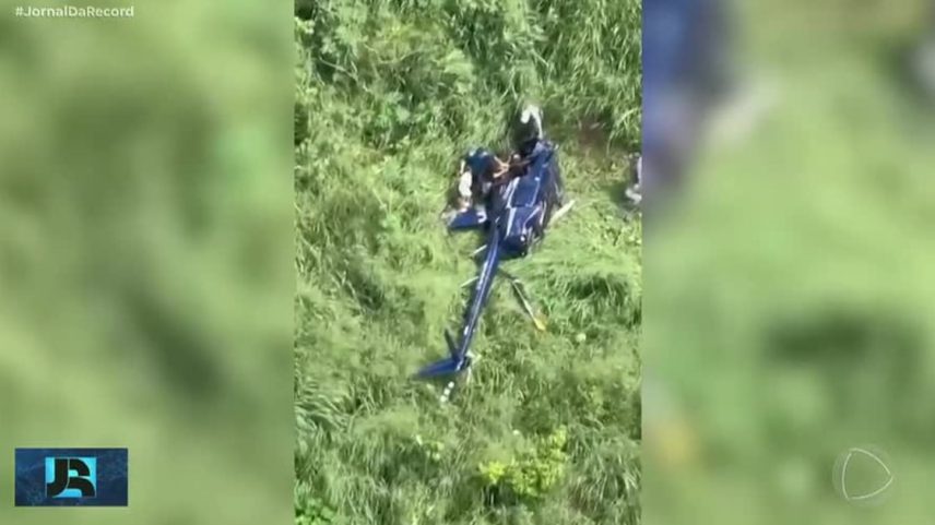 Helicóptero com quatro pessoas cai após decolar em Campina Grande, PB