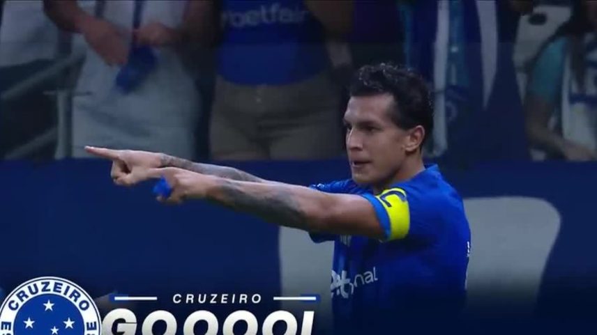 Cruzeiro vence com gol de Romero após toque de calcanhar de Matheus Pereira